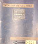 Devlieg-Devlieg 3H 4H & 5H, Spiromatic Jigmil, Installation & Parts Manual 1967-3H-4H-5H-04